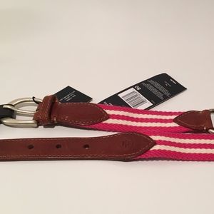 NEW with Tags Tommy Hilfiger Leather/Rope Belt